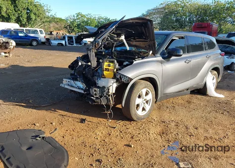 2022 Toyota Highlander Le from USA, damaged, VIN 5TDZZRAH9NS553966